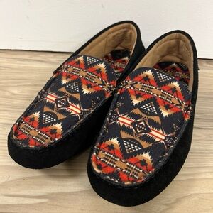Pendleton Nehalem Slipper Southwest Aztec Design Wool blend/Suede Mens Size 10
